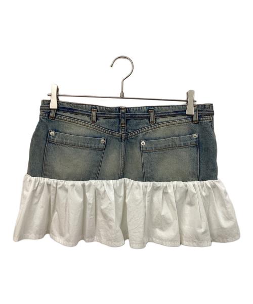 Gimaguas（ギマガス）Gimaguas (ギマガス) Nena ラッフル デニムミニスカート インディゴ サイズ:36の古着・服飾アイテム