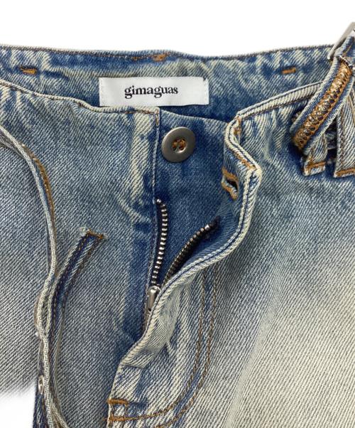 Gimaguas（ギマガス）Gimaguas (ギマガス) Nena ラッフル デニムミニスカート インディゴ サイズ:36の古着・服飾アイテム