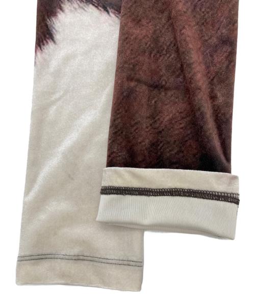 YOHEI OHNO（ヨウヘイオオノ）YOHEI OHNO (ヨウヘイオオノ) Stmacher Cowhide Velor Top ブラウン サイズ:SIZE 36の古着・服飾アイテム