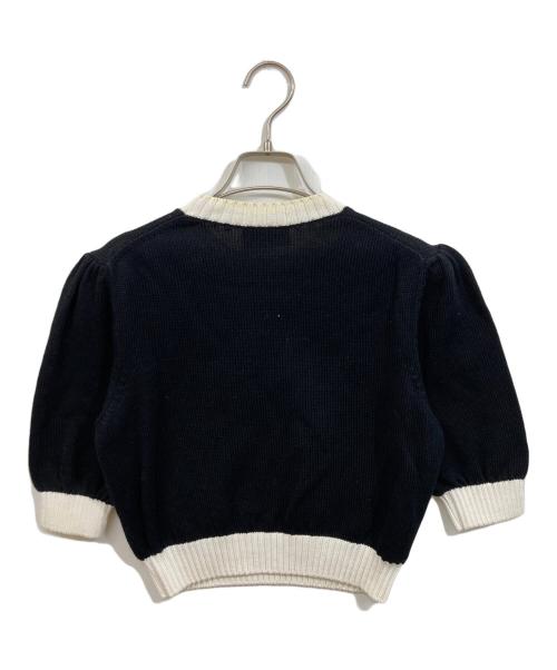 PRADA（プラダ）PRADA (プラダ) ロゴ刺繍ニット ブラック サイズ:SIZE 38の古着・服飾アイテム