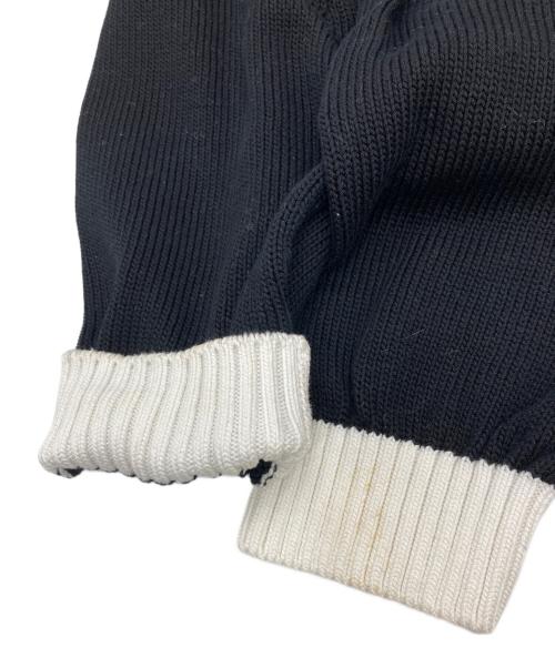 PRADA（プラダ）PRADA (プラダ) ロゴ刺繍ニット ブラック サイズ:SIZE 38の古着・服飾アイテム