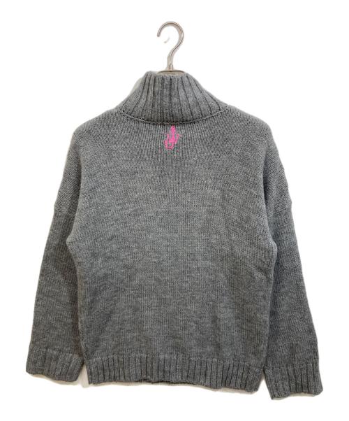 J.W.ANDERSON（ジェイダブリューアンダーソン）J.W.ANDERSON (ジェイダブリューアンダーソン) Patch Pocket Turtleneck Jumper グレー サイズ:SIZE Sの古着・服飾アイテム
