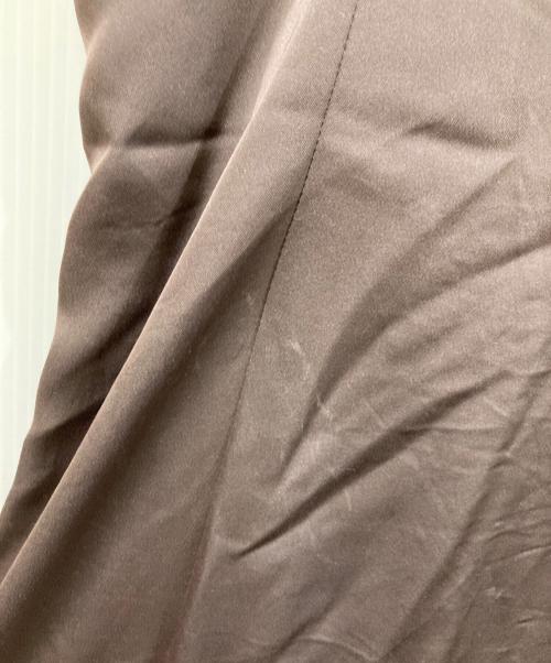FRAY ID（フレイ アイディー）FRAY ID (フレイ アイディー) ドレープサテンキャミワンピース ブラウン サイズ:1の古着・服飾アイテム