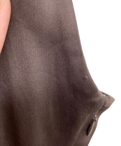 FRAY ID（フレイ アイディー）FRAY ID (フレイ アイディー) ドレープサテンキャミワンピース ブラウン サイズ:1の古着・服飾アイテム