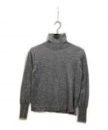 NOLLEY'S（ノーリーズ）の古着「18G天竺ハイネックプルオーバーニット」｜グレー