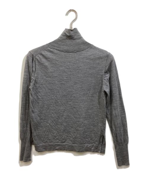 NOLLEY'S（ノーリーズ）NOLLEY'S (ノーリーズ) 18G天竺ハイネックプルオーバーニット グレー サイズ:SIZE 38の古着・服飾アイテム