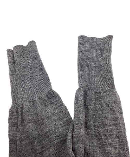 NOLLEY'S（ノーリーズ）NOLLEY'S (ノーリーズ) 18G天竺ハイネックプルオーバーニット グレー サイズ:SIZE 38の古着・服飾アイテム