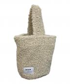 THREE DOTSスリードッツ）の古着「Fifi Poodle boa bucket bag」｜アイボリー