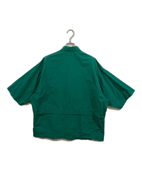 TOMORROW LAND（トゥモローランド）TOMORROW LAND (トゥモローランド) コットン ショートスリーブビッグシャツ グリーン サイズ:	SIZE XSの古着・服飾アイテム