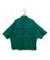 TOMORROW LAND（トゥモローランド）の古着「コットン ショートスリーブビッグシャツ」｜グリーン