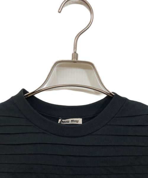 MIU MIU（ミュウミュウ）MIU MIU (ミュウミュウ) チュニックワンピース ブラック サイズ:SIZE XSの古着・服飾アイテム