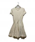 MIU MIUミュウミュウ）の古着「半袖フレアワンピース」｜アイボリー