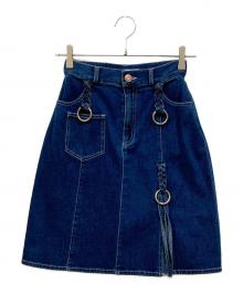 SEE BY CHLOE（シーバイクロエ）の古着「デニムデザインスカート」｜インディゴ