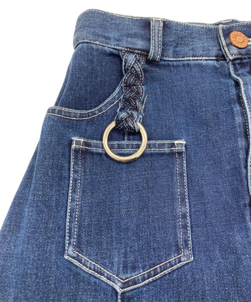 SEE BY CHLOE（シーバイクロエ）SEE BY CHLOE (シーバイクロエ) デニムデザインスカート インディゴ サイズ:SIZE 34の古着・服飾アイテム