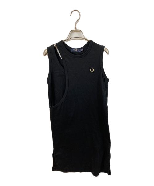 FRED PERRY（フレッドペリー）FRED PERRY (フレッドペリー) Layered Ringer Dress ブラック サイズ:UK8の古着・服飾アイテム