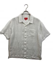 SUPREME（シュプリーム）の古着「Mesh Stripe S/S Shirt」｜ホワイト