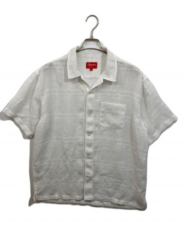 Supreme メッシュ 半袖シャツ M ホワイト 中古・古着通販】SUPREME (シュプリーム) Mesh Stripe S/S Shirt