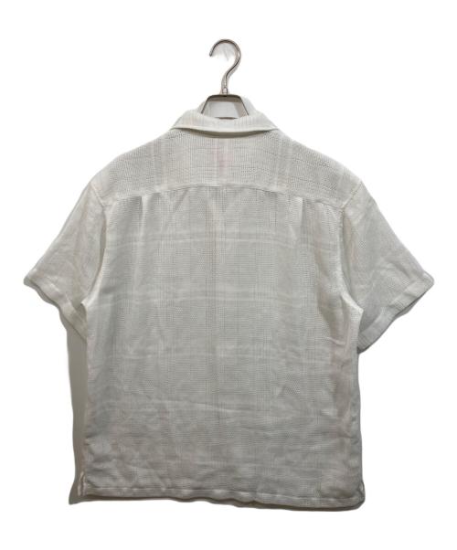 SUPREME（シュプリーム）SUPREME (シュプリーム) Mesh Stripe S/S Shirt ホワイト サイズ:SIZE Lの古着・服飾アイテム