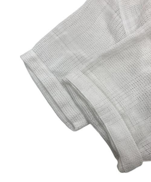 SUPREME（シュプリーム）SUPREME (シュプリーム) Mesh Stripe S/S Shirt ホワイト サイズ:SIZE Lの古着・服飾アイテム