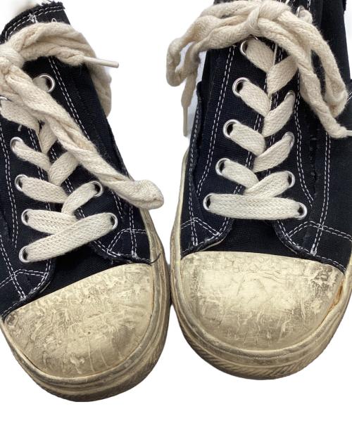 Maison MIHARA YASUHIRO（メゾン ミハラ ヤスヒロ）Maison MIHARA YASUHIRO (メゾン ミハラ ヤスヒロ) GENERAL SCALE PAST SOLE CANVAS LOW-TOP ブラック サイズ:44の古着・服飾アイテム