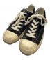 Maison MIHARA YASUHIRO（メゾン ミハラ ヤスヒロ）の古着「GENERAL SCALE PAST SOLE CANVAS LOW-TOP」｜ブラック