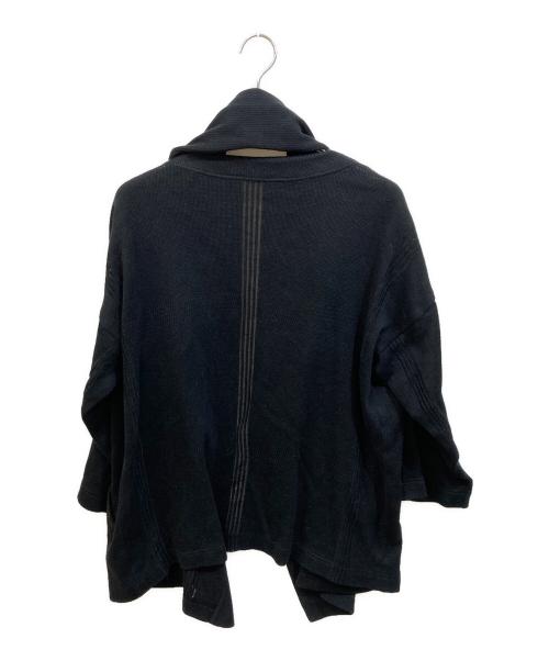 ISSEY MIYAKE（イッセイミヤケ）ISSEY MIYAKE (イッセイミヤケ) 変形ニットカーディガン ブラック サイズ:SIZE Mの古着・服飾アイテム
