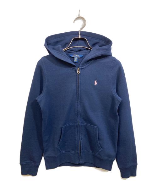 POLO RALPH LAUREN（ポロ・ラルフローレン）POLO RALPH LAUREN (ポロ・ラルフローレン) ジップパーカー ネイビー サイズ:SIZE L(キッズ規格)の古着・服飾アイテム