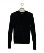 LAUREN RALPH LAURENローレンラルフローレン）の古着「コットンカーディガン」｜ブラック