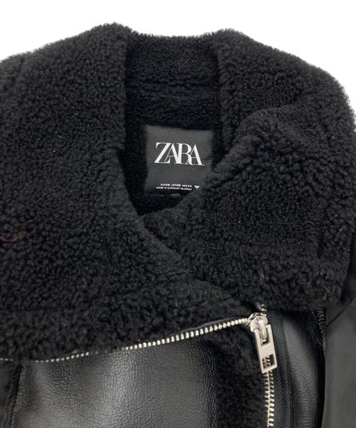 ZARA（ザラ）ZARA (ザラ) コントラストダブルフェイスジャケット ブラック サイズ:SIZE XSの古着・服飾アイテム
