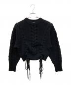 DIESELディーゼル）の古着「ローゲージニット」｜ブラック