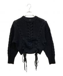 DIESEL（ディーゼル）の古着「ローゲージニット」｜ブラック