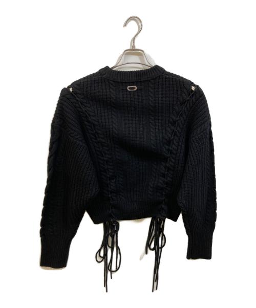 DIESEL（ディーゼル）DIESEL (ディーゼル) ローゲージニット ブラック サイズ:Sの古着・服飾アイテム