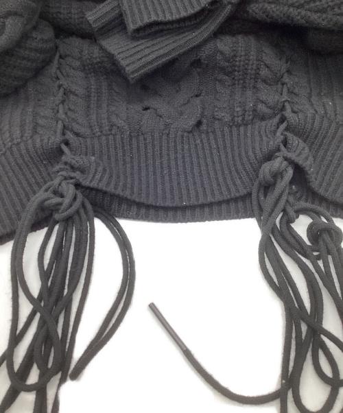 DIESEL（ディーゼル）DIESEL (ディーゼル) ローゲージニット ブラック サイズ:Sの古着・服飾アイテム