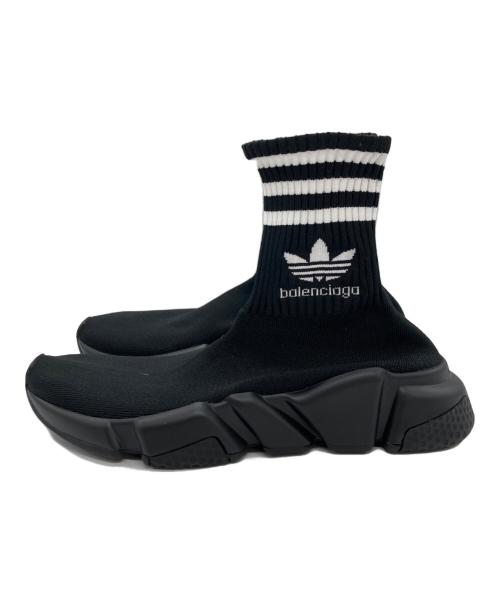 BALENCIAGA（バレンシアガ）BALENCIAGA (バレンシアガ) adidas (アディダス) Speed Trainer Core Black サイズ:24.5cmの古着・服飾アイテム