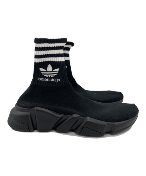 BALENCIAGA（バレンシアガ）BALENCIAGA (バレンシアガ) adidas (アディダス) Speed Trainer Core Black サイズ:24.5cmの古着・服飾アイテム