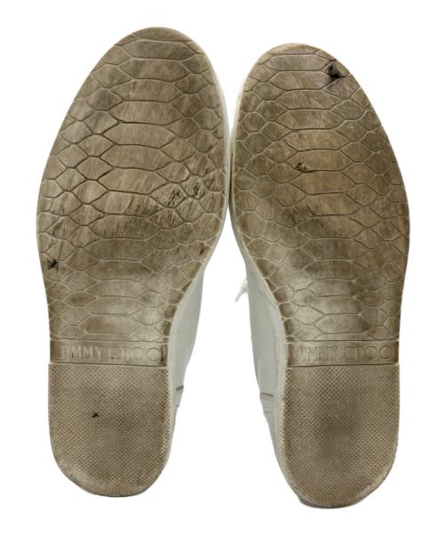 JIMMY CHOO（ジミーチュウ）JIMMY CHOO (ジミーチュウ) ミッドカットスニーカー ホワイト サイズ:SIZE 42の古着・服飾アイテム