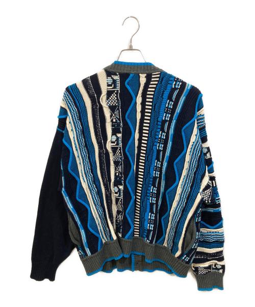 ADMERP（エーディーエムイーアールピー）ADMERP (エーディーエムイーアールピー) 3Dニットカーディガン ネイビー サイズ:SIZE Freeの古着・服飾アイテム