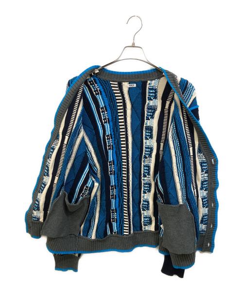 ADMERP（エーディーエムイーアールピー）ADMERP (エーディーエムイーアールピー) 3Dニットカーディガン ネイビー サイズ:SIZE Freeの古着・服飾アイテム