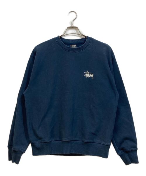 stussy（ステューシー）stussy (ステューシー) ロゴスウェット ネイビー サイズ:Sの古着・服飾アイテム