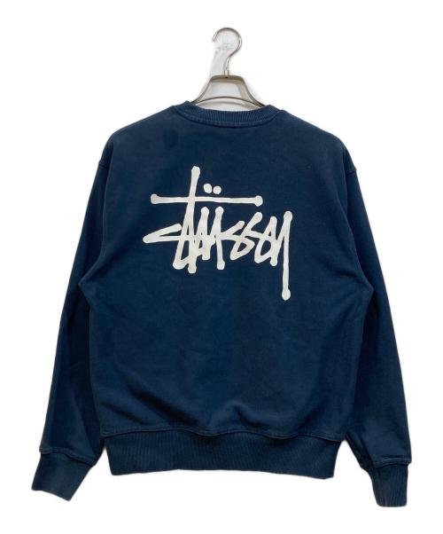 stussy（ステューシー）stussy (ステューシー) ロゴスウェット ネイビー サイズ:Sの古着・服飾アイテム