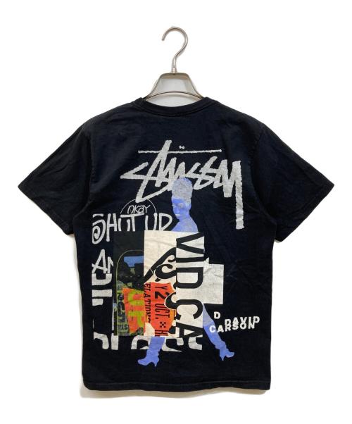 stussy（ステューシー）stussy (ステューシー) プリントTシャツ ブラック サイズ:Sの古着・服飾アイテム