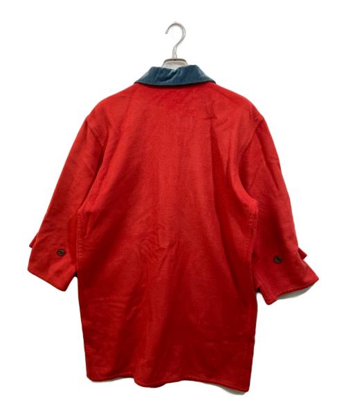 FOXEY BOUTIQUE（フォクシー ブティック）FOXEY BOUTIQUE (フォクシー ブティック) カシミヤコート スカイブルー×レッド サイズ:SIZE Freeの古着・服飾アイテム