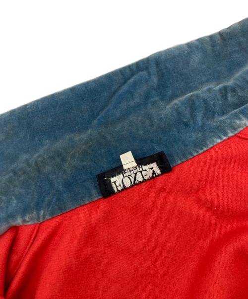 FOXEY BOUTIQUE（フォクシー ブティック）FOXEY BOUTIQUE (フォクシー ブティック) カシミヤコート スカイブルー×レッド サイズ:SIZE Freeの古着・服飾アイテム