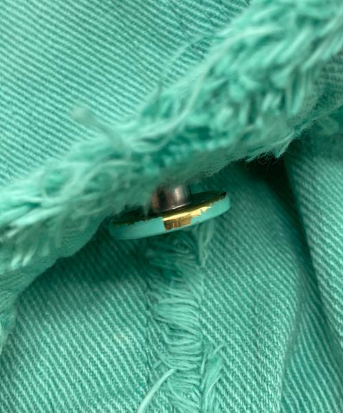 LOVE MOSCHINO（ラブモスキーノ）LOVE MOSCHINO (ラブモスキーノ) ノーカラージャケット 黄緑 サイズ:SIZE 46SIZE 46の古着・服飾アイテム