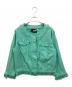 LOVE MOSCHINO（ラブモスキーノ）の古着「ノーカラージャケット」｜黄緑