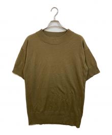 MM6 Maison Margiela（エムエムシックスメゾンマルジェラ）の古着「半袖ニットワンピース」｜ブラウン