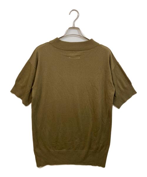 MM6 Maison Margiela（エムエムシックスメゾンマルジェラ）MM6 Maison Margiela (エムエムシックスメゾンマルジェラ) 半袖ニットワンピース ブラウン サイズ:	SIZE Sの古着・服飾アイテム