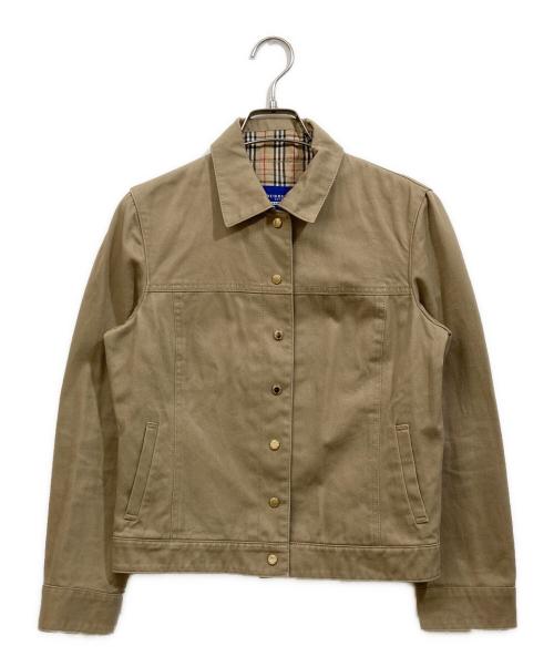 BURBERRY BLUE LABEL（バーバリー ブルー レーベル）BURBERRY BLUE LABEL (バーバリーロンドンブルーレーベル) コットンジャケット ブラウン サイズ:SIZE 38の古着・服飾アイテム