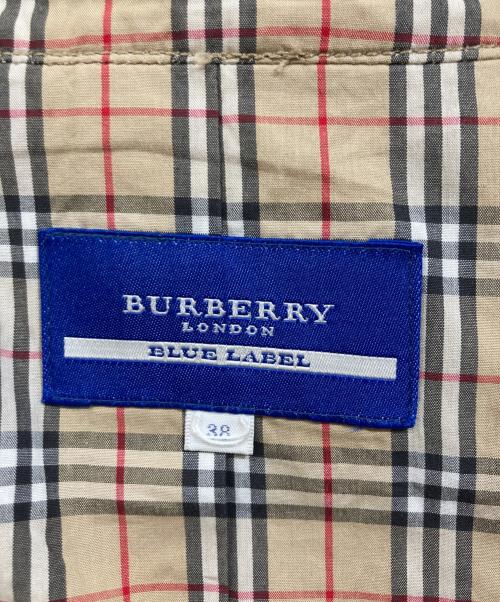BURBERRY BLUE LABEL（バーバリー ブルー レーベル）BURBERRY BLUE LABEL (バーバリーロンドンブルーレーベル) コットンジャケット ブラウン サイズ:SIZE 38の古着・服飾アイテム