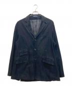 POLO RALPH LAURENポロ・ラルフローレン）の古着「スエードレザーテーラードジャケット」｜ブラック